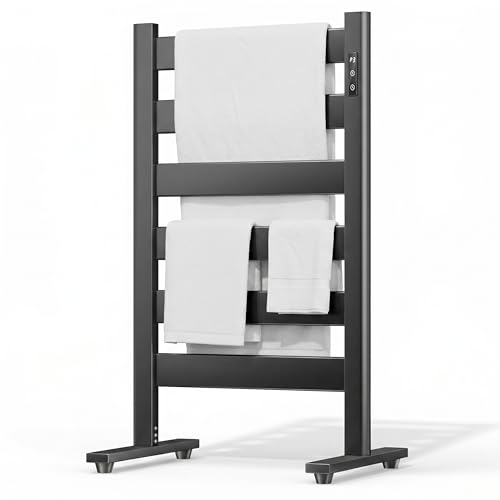 Freestanding Heated Towel Rack –