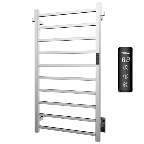 P&Dlusir Heated Towel Rack Wall-Mounted