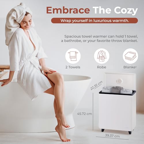 SereneLife Rectangular Towel Warmer Bucket view 2