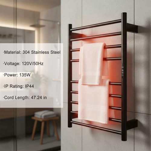 DeelDili Heated Towel Rack for view 5