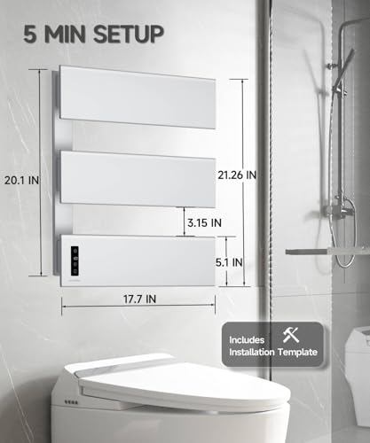 Towel Warmers for Bathroom Heated view 5