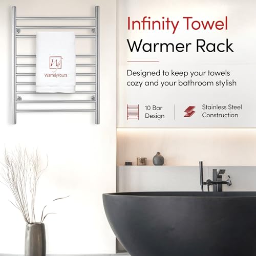 WarmlyYours Infinity Heated Towel Rack view 4