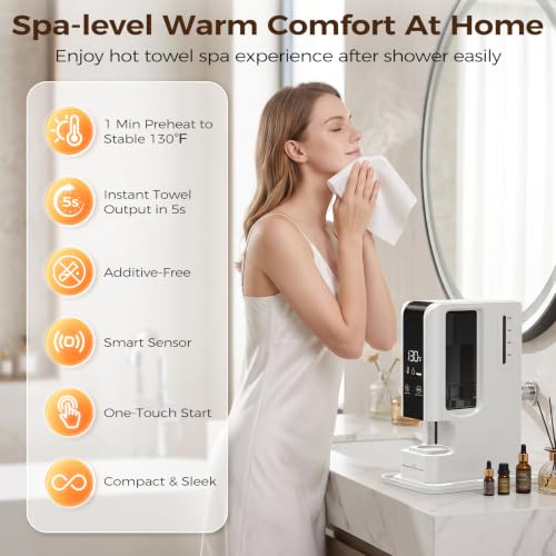 Sparge Hot Towel Dispenser Face view 2