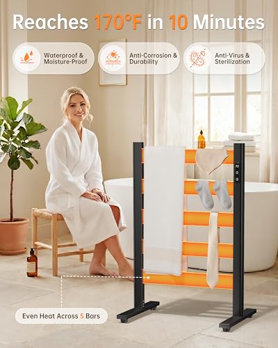 Sawlece 5-Bar Freestanding Towel Warmer view 2