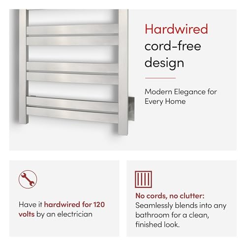 WarmlyYours Grande Heated Towel Rack view 2