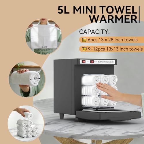 VERYTOP Towel Warmer 5L-Black 2-in-1 view 3