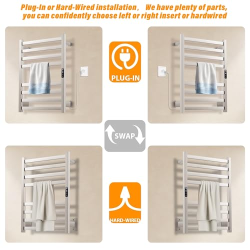 HEWAFAEP Towel Warmer Brushed Wall view 2