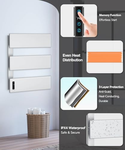 Towel Warmers for Bathroom Heated view 3