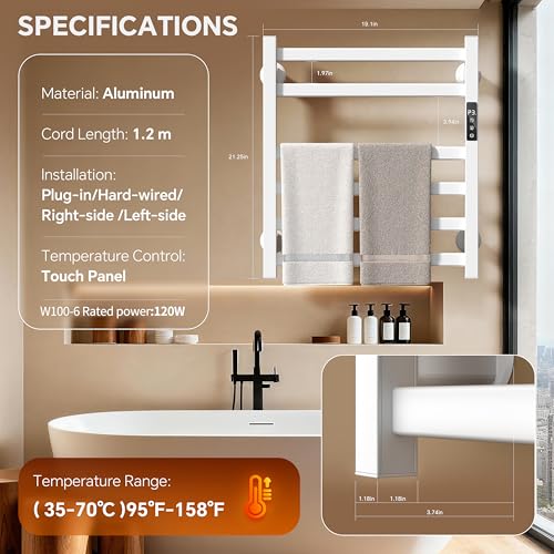Electric Towel Warmer Wall Mounted view 5
