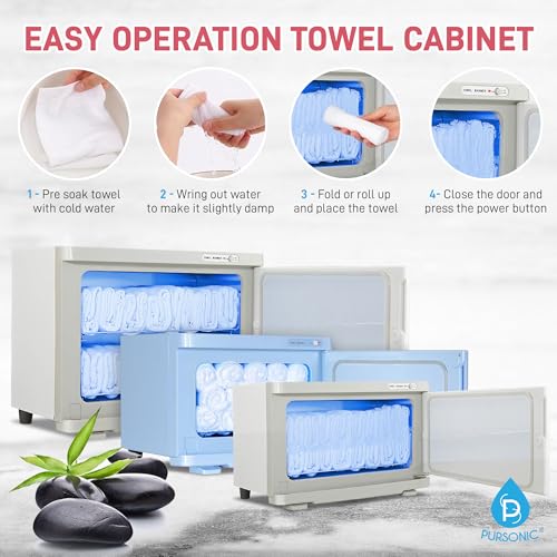 Pursonic Deluxe Towel Warmer with view 2