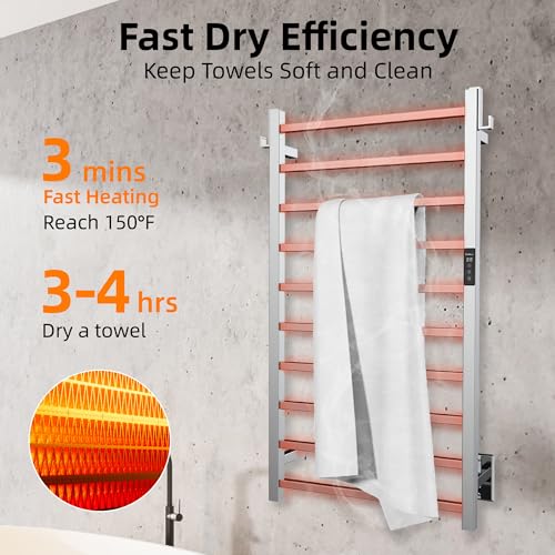 P&Dlusir Heated Towel Rack Wall-Mounted view 2