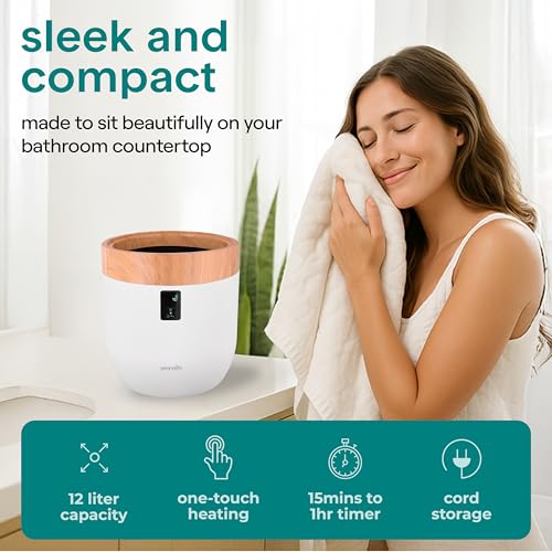 SereneLife Counter Towel Warmer Bucket view 2