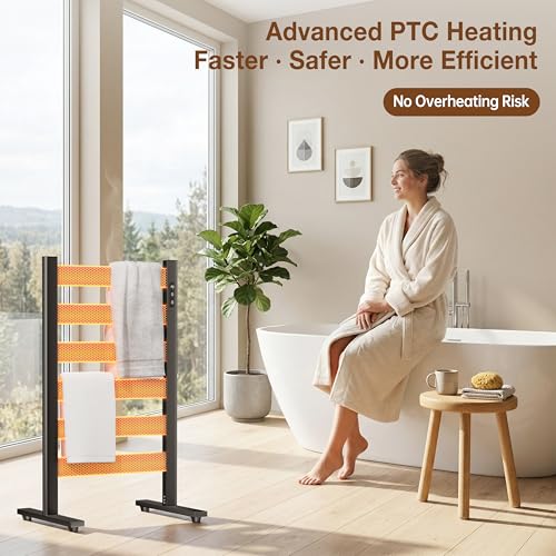 Freestanding Heated Towel Rack – view 2