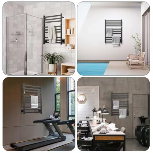 9-Bar Towel Warmer Wall-Mounted Electric view 4