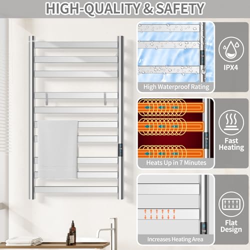 Heated Towel Rack for Bathroom view 4